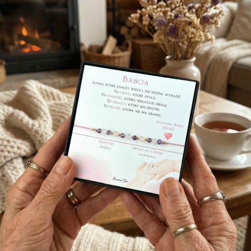 Alternative view of Bransoletka dla Babci - ametyst, kryształ górski