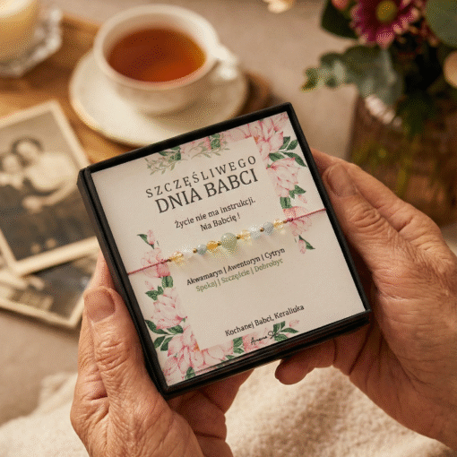 Alternative view of Bransoletka dla Babci - akwamaryn, awenturyn, cytryn