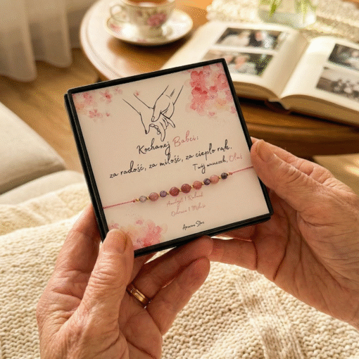 Alternative view of Bransoletka dla Babci - ametyst, rodonit