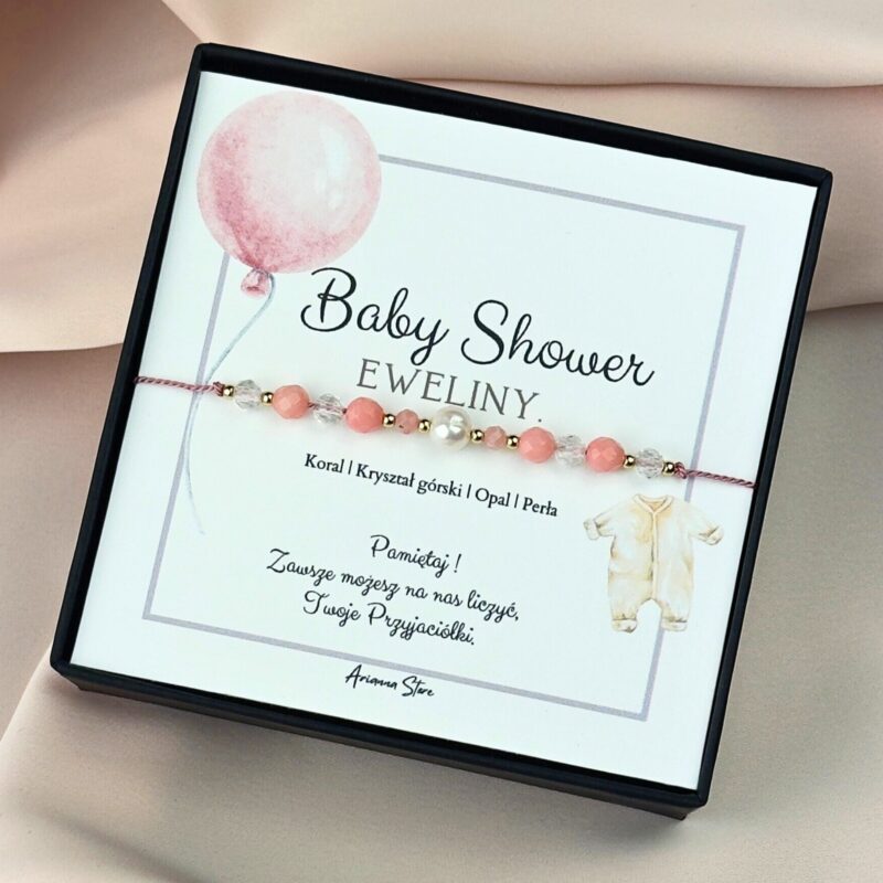 Personalizowana bransoletka na Baby Shower