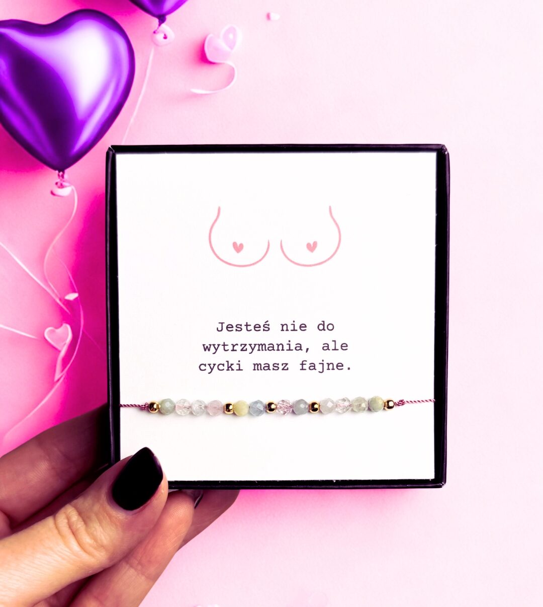 Bransoletka Morganit - Jesteś nie do wytrzymania | Prezent dla Niej