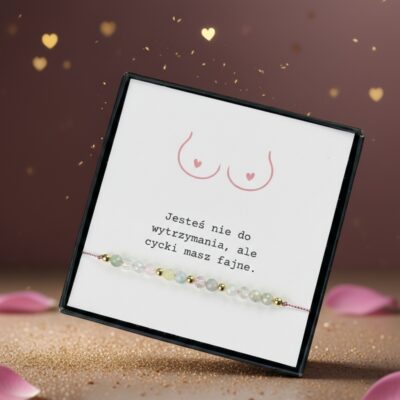 Bransoletka Morganit - Jesteś nie do wytrzymania | Prezent dla Niej
